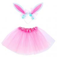 Карнавальный набор "Зайка"2 предмета: юбка, ободок, цвет розовый Лас Играс