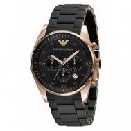 Наручные часы  Sportive 5904, черный, золотой Emporio Armani