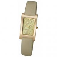 Наручные часы  женские, кварцевые, корпус золото, 585 пробажелтый Platinor