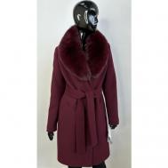 Пальто , размер 42, бордовый Парадок