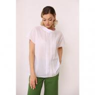 Блуза  , размер 48, белый LookLikeCat