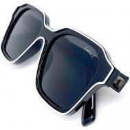 Солнцезащитные очки , квадратные, оправа: пластик, с защитой от УФ, черный Smakhtin'S eyewear & accessories