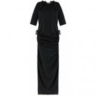 Платье , хлопок, вечернее, размер 46, черный Hache