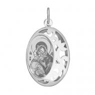 Серебряная иконка «Икона Божьей Матери Владимирская» 94100236 Sokolov