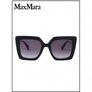 Солнцезащитные очки , квадратные, оправа: металл, с защитой от УФ, градиентные, для женщин, золотой Max Mara