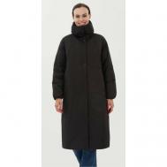 куртка   зимняя, силуэт прямой, утепленная, карманы, размер 50, черный Madzerini