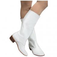 Ботинки  , для танцев, натуральная кожа, размер 38, белый Вариант