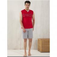 Пижама , размер S, красный Relax Mode
