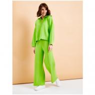 Костюм , олимпийка и брюки, спортивный стиль, свободный силуэт, пояс на резинке, размер STD-универсальный размер RU 42-46, зеленый Dilvin