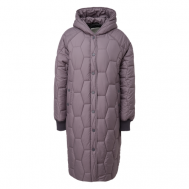 куртка  , демисезон/зима, силуэт прямой, несъемный капюшон, манжеты, карманы, стеганая, размер XL, серый Q/S by s.Oliver