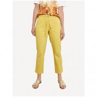 Брюки чинос   летние, повседневный стиль, карманы, размер 46 / 2XL, желтый Gerry Weber
