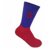 Носки  унисекс , размер 45-46, красный, синий DE