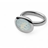 Кольцо , кристаллы Swarovski, размер 17.2, белый, серебряный Qudo