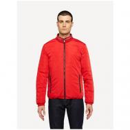 Куртка  демисезонная, силуэт прямой, карманы, размер 54, красный Geox