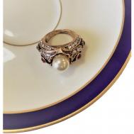 Кольцо, кристалл, размер 17, серебряный, белый Antik Hobby