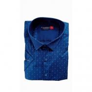 Рубашка , размер 4XL(62), синий Bettino