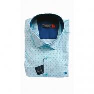 Рубашка , размер 3XL(60), голубой Bettino