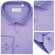 Рубашка , размер 3XL, фиолетовый m.b.a.LIGA