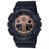 Наручные часы  G-Shock GA-100MMC-1A, черный, розовый Casio