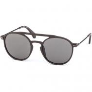 Солнцезащитные очки , круглые, оправа: металл, с защитой от УФ, устойчивые к появлению царапин, для мужчин, коричневый Calvin Klein