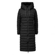 куртка  , демисезон/зима, силуэт прямой, карманы, регулируемый капюшон, стеганая, капюшон, размер 36, черный s.Oliver