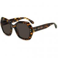 Солнцезащитные очки , бабочка, оправа: пластик, для женщин, коричневый ISABEL MARANT