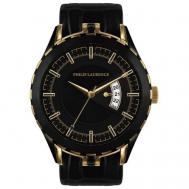 Наручные часы  Basic PG255GS3-13B, черный, золотой Philip Laurence