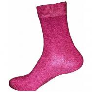 Женские носки  средние, антибактериальные свойства, ароматизированные, размер 37-41, фуксия Noskof