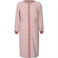 Платье , в классическом стиле, полуприлегающее, макси, размер 50, розовый MILA
