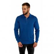 Пуловер , размер XL, голубой Оптуха