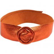 Ремень , натуральная кожа, подарочная упаковка, для женщин, размер one size, длина 110 см., оранжевый Sefaro