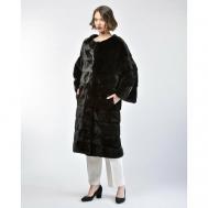 Пальто , норка, размер 40, черный Manakas Frankfurt