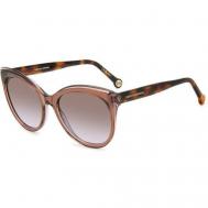 Солнцезащитные очки , бабочка, для женщин, серый Carolina Herrera