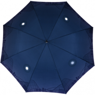 Зонт-трость , полуавтомат, купол 105 см., 8 спиц, деревянная ручка, для женщин, синий Zest