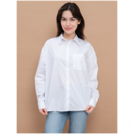 Рубашка , размер оверсайз (44-48), белый AnaNaz