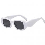 Солнцезащитные очки , прямоугольные, белый LOCO