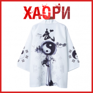 Японская одежда Хаори накидка аниме летняя рубашка оверсайз размер 48 mr.Sun