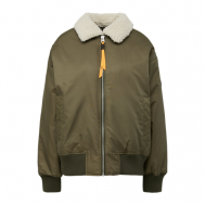 куртка   демисезонная, капюшон, карманы, манжеты, размер XL, коричневый, хаки Q/S by s.Oliver