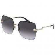 Солнцезащитные очки , квадратные, оправа: металл, с защитой от УФ, для женщин, черный Luxottica