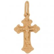 Крестик , красное золото, 585 проба Tutushkin Jeweler