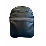 Рюкзак  шоппер  100030, искусственная кожа, вмещает А4, внутренний карман, регулируемый ремень, черный Angelo Vani