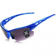 Солнцезащитные очки , кошачий глаз, ударопрочные, складные, спортивные, с защитой от УФ, синий FILINN