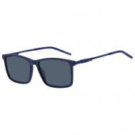 Солнцезащитные очки HUGO, квадратные, для мужчин, синий Hugo Boss