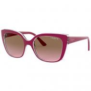 Солнцезащитные очки , кошачий глаз, оправа: пластик, для женщин, красный Vogue® Eyewear