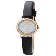 Наручные часы  женские, кварцевые, корпус золото, 585 пробабелый Platinor