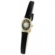 Наручные часы  женские, кварцевые, корпус золото, 585 проба Чайка