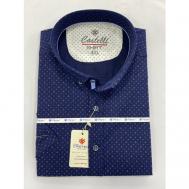 Рубашка , размер 5XL(66), синий CASTELLI