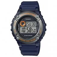Наручные часы  Collection W-216H-2B, синий, оранжевый Casio