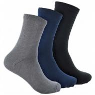 Мужские носки , 12 пар, классические, размер 41-47, синий, серый Весёлый носочник