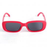 Солнцезащитные очки , овальные, оправа: пластик, с защитой от УФ, для женщин, серый one sun
